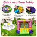 Star Jumping Castle with Slide and 550W Blower – inflation anchoring and continuous blower operation
