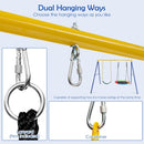 Steel A-Frame for Two Swings – Frame Only – Carabiner connections; swings and lanyard excluded