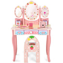 Strawberry Kids Vanity and Chair Set – Pink product view 2