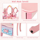 Strawberry Kids Vanity and Chair Set – Pink product view 5