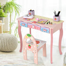 Strawberry Kids Vanity and Chair Set – Pink product view 7