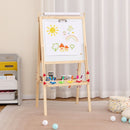 Tall Wooden Art Easel with Magnetic Boards and Paper Roll – easel in a room