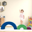 Three-Piece Rainbow Foam Climber with Washable Covers – three pieces arranged separately