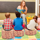 Three-Piece Tree Stump Floor Stool Set - Brown view 5