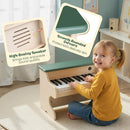 Toy piano speaker and rounded-corner details