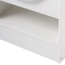 White lower open compartment and base detail