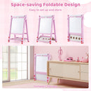 Pink Easel folded and placed in storage