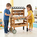 Wooden Tool Bench and Push Cart Playset, view 1