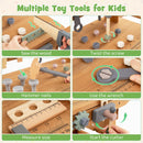 Wooden Tool Bench and Push Cart Playset, view 7