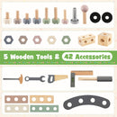 Wooden Tool Bench and Push Cart Playset, view 9