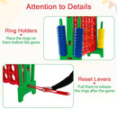Green game showing side ring holders and bottom release slider
