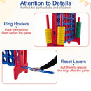 Red-upright game showing side ring holders and bottom release slider