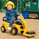Toddler Ride-On Road Roller with Manual Controls – pretend construction scene