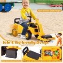 Toddler Ride-On Road Roller with Manual Controls – seat and storage details