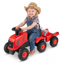Tractor with trailer attached – Red