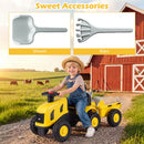 Included rake and shovel – Yellow