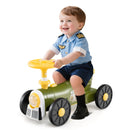 Train ride-on with steering wheel – Green