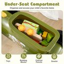 Lift-up seat and storage compartment – Green