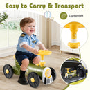 Steering wheel used as a carry handle – Green