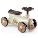 Four-wheel train ride-on – Beige