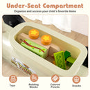 Lift-up seat and storage compartment – Beige
