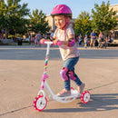 Toddler Three-Wheel Scooter with Light-Up Wheels – scooter on paved ground
