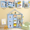 Close-up collage of doors, bins, side baskets and hanging rail