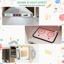 Range hood, stove and microwave light-and-sound features