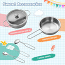 L-Shaped Wooden Play Kitchen with Fridge and Washing Machine, product view 5