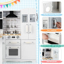 L-Shaped Wooden Play Kitchen with Fridge and Washing Machine, product view 9
