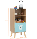 Bear bookcase dimensions: 40.5 by 29 by 85.5 cm