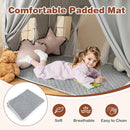 Grey play tent removable padded mat for awake floor activities