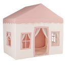 Pink play tent rear opening and mesh windows