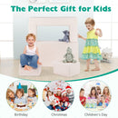 Three-piece kids play sofa: beige upright play layout