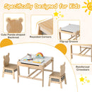 Bear-style backrests, ear-shaped table sides and crossbar details