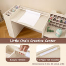 Natural art desk paper holder and included five-metre paper roll
