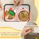 TP10517 Beige: stove lights/sounds, rotary knobs and exact stove battery notice