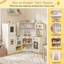 TP10517 Beige: open shelves, hooks, cupboards and hanging rail