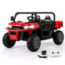 12V two-seater ride-on dump truck Red