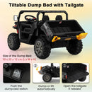 12V two-seater ride-on dump truck feature view 6