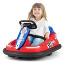 6V steering-wheel bumper car - Red