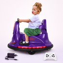 Kids joystick bumper car with parent remote - Purple