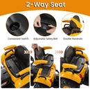Two-way seat, adjustable belt and side handrails