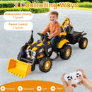 Child-driven pedal controls and parent remote control