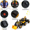 Steering wheel, power switch, direction switch, pedal and charging port