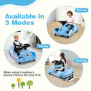 Driving and pretend-cleaning arrangements; remove mop for outdoor use