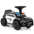 Black police toy car hero