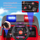 Dashboard controls, siren, lights, interphone and music functions