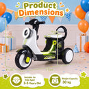 Motorcycle dimensions, age guide and 30 kg rider limit