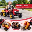 Tipping trailer and locking latch